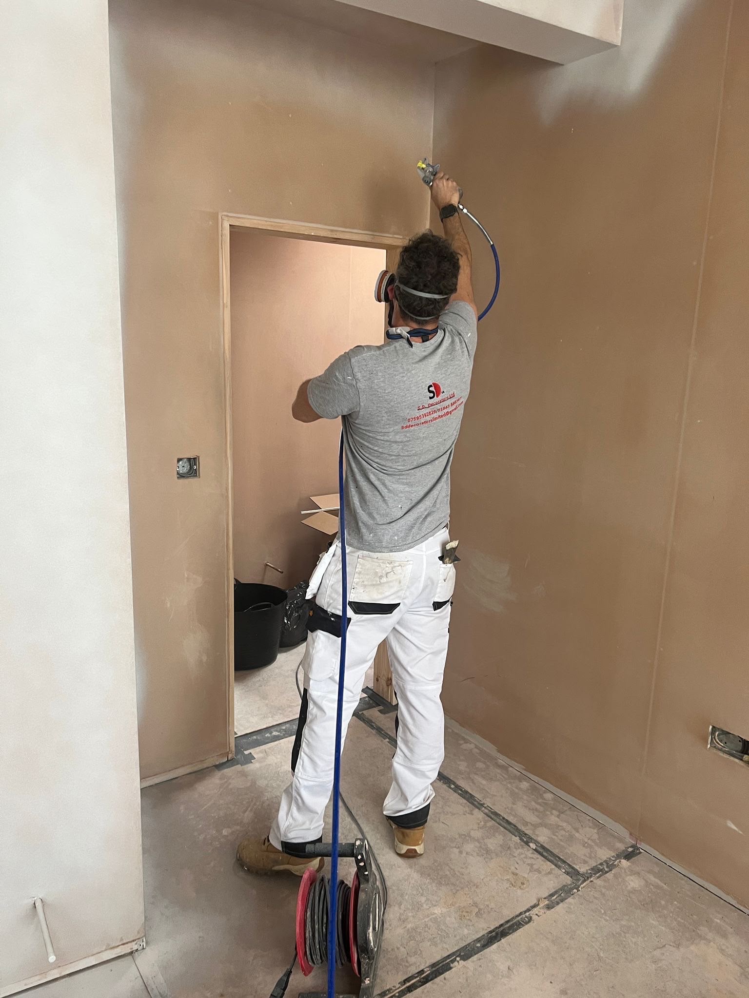 Spray painting finish by SD Decorators